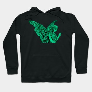 Smoking Angel Statue (T) Hoodie